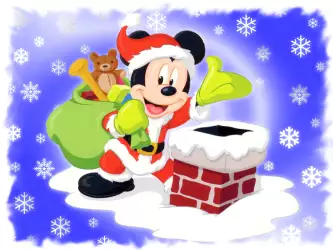Mickey Mouse is Santa Claus