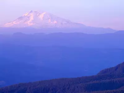 Mount Adams, Columbia River Gorge, Oregon And Washington