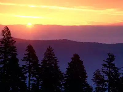 Sunrise At Plaskett Ridge, California 1600x120