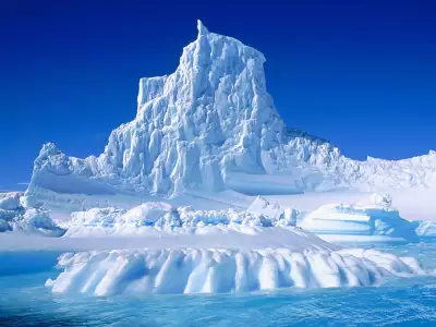 Eroded Iceberg In The Lemaire Channel Antarctica