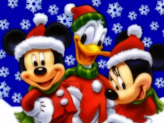 Mickey Mouse, Donald Duck and Minnie Mouse