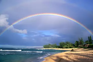 Double Rainbow Over Kauai Hawaii
