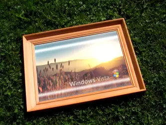 Windows Vista in frame