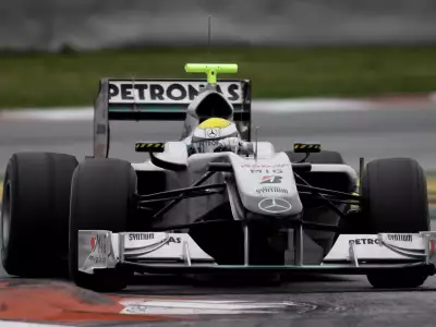 Nico Testing In Barcelona