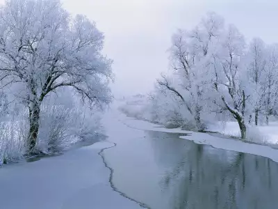 River on Winter time