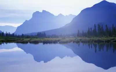 Mountains And Big Lake