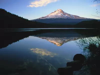 Mount Hood From Trillium Lake in Oregon