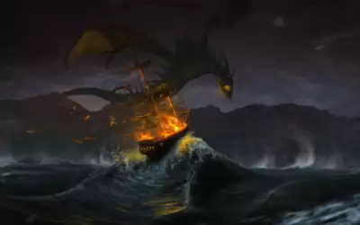 Ship on Stormy Night