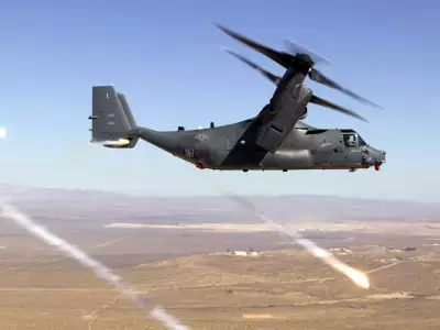 Osprey Firing Flares