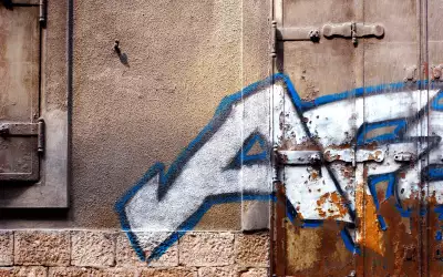 Sarajevo Graffiti Door