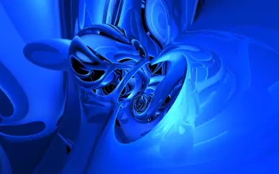 3D Fluid Blue