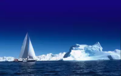Yacht In Ice