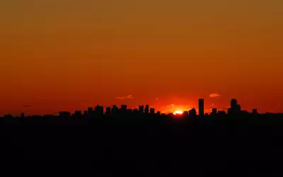 Sunrise near Boston