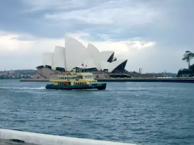 Sydney Opera House With Boat
