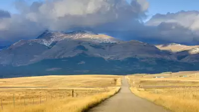 Mountains with Meadow Field