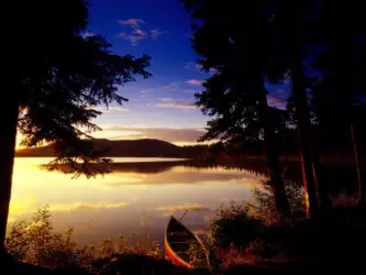 Amazing Sunset Lake Scene