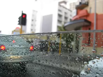 Rainy Window In The Car