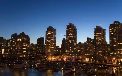 Downtown vancouver twilight