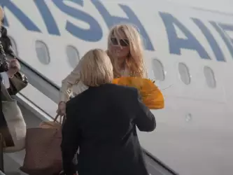 Pamela Anderson At Vienna Airport