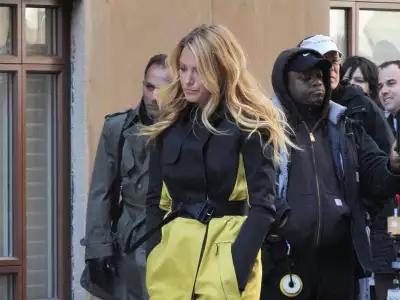Blake Lively At Filming Gossip Girls In Nyc