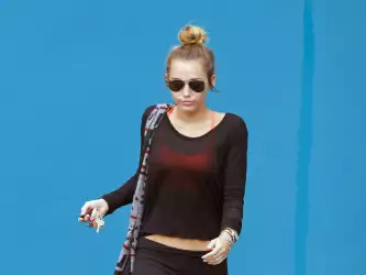 Miley Cyrus After The Gym In Hollywood