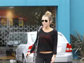 Miley Cyrus After The Gym In Hollywood
