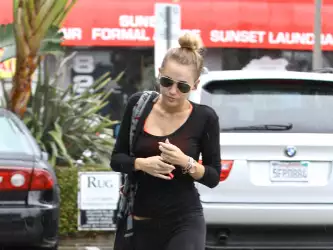 Miley Cyrus After The Gym In Hollywood