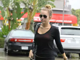 Miley Cyrus After The Gym In Hollywood