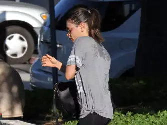 Mila Kunis Out And About Gym Candids In Studio City