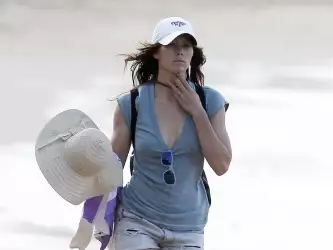 Jessica Biel Bikini Beach Vacation Candids In Puerto Rico