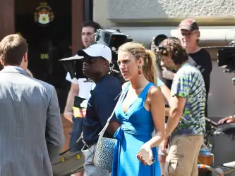 Blake Lively Gossip Girl Set Candids In New York