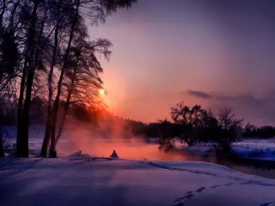 Winter Nature Sunset