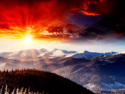 Winter Nature Sunset